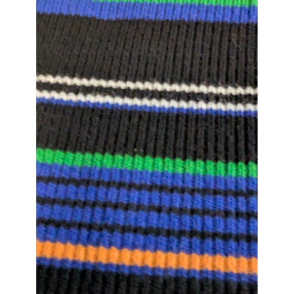 Talbots Petites Striped Turtleneck Blue Black Green‎ Orange White Cotton P - Picture 9 of 10